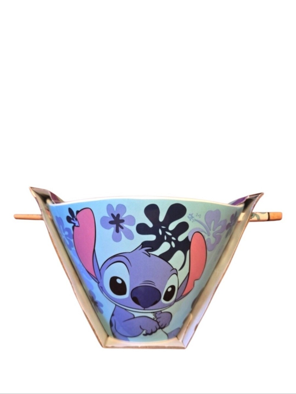 🌺NEW Disney's Stitch 16oz Ramen Bowl with Chopsticks